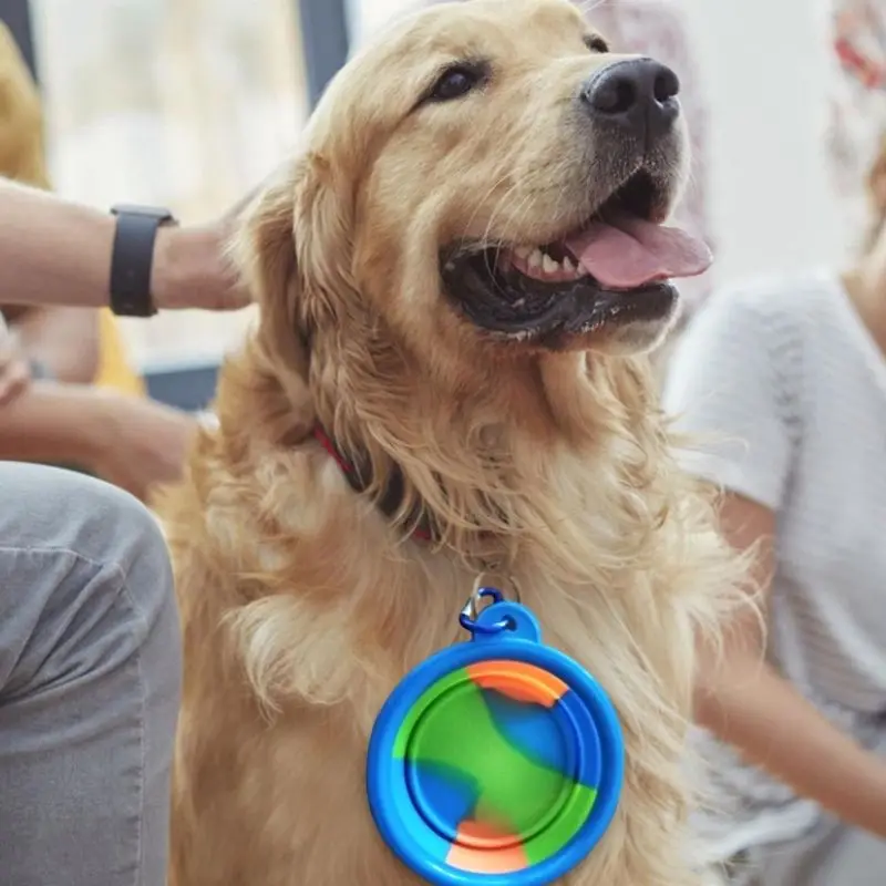 silicone  Portable Pet Bowl cover for Outdoor Travel dog water bowl for pet bowls and feeders