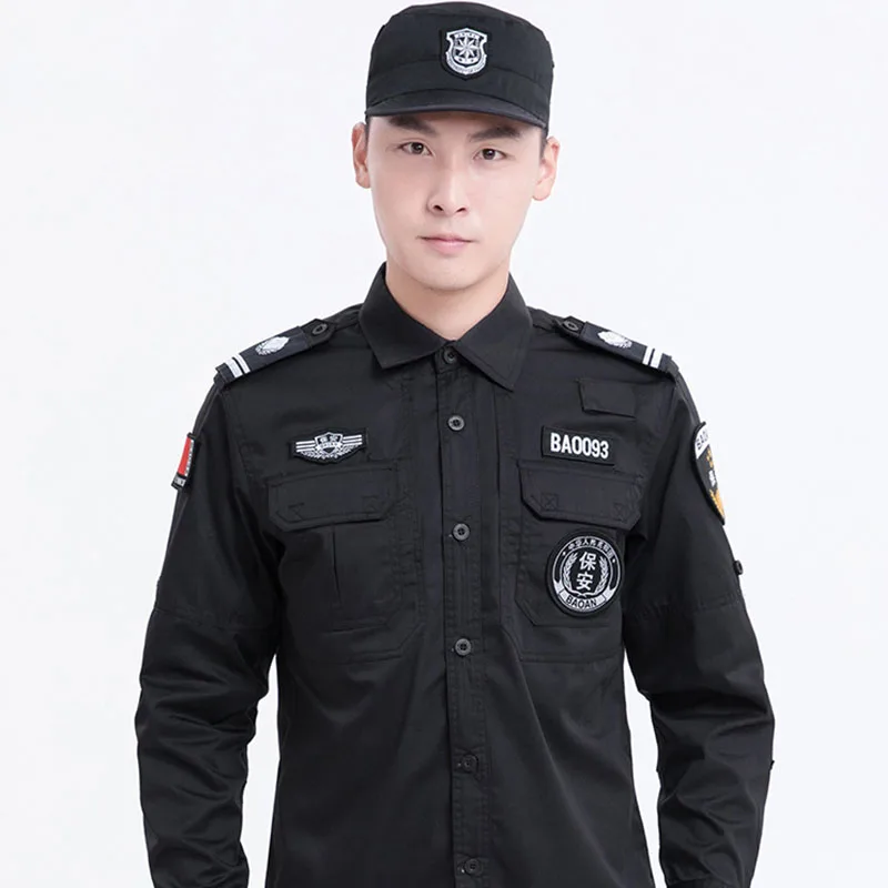 New wholesale spring and autumn security training uniform suit work clothes short sleeve long sleeve clothing