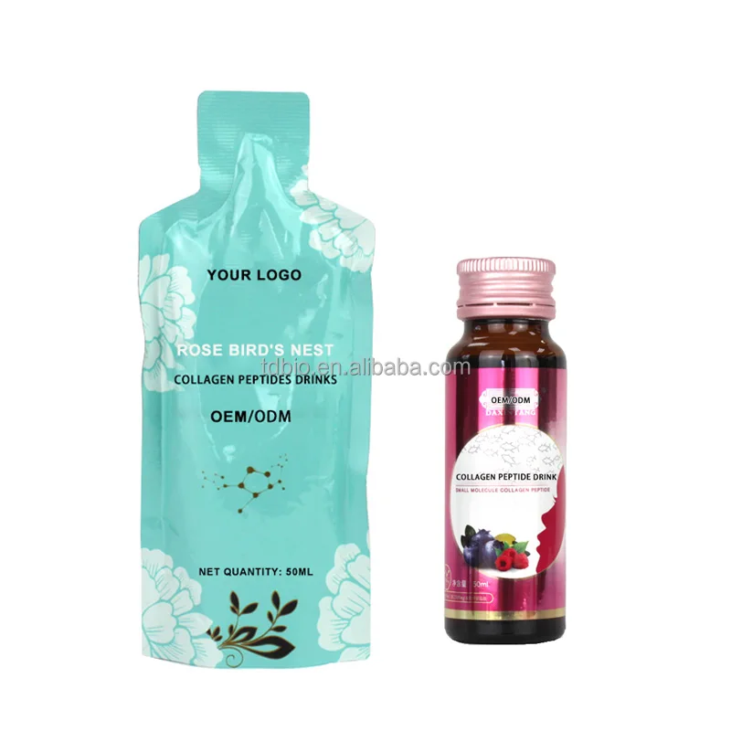 Customize your brand whitening collagen peptides liquid supplement whitening jelly bonito elastin collagen liquid sachet drinks