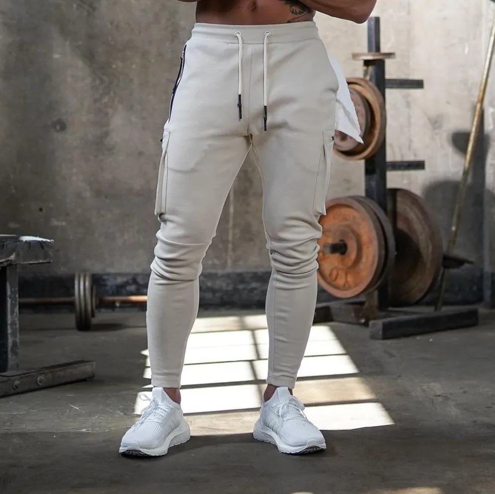 Custom logo manufacturingnew arrival camouflage streetwear workout private label men compression pocket cargo sports pants