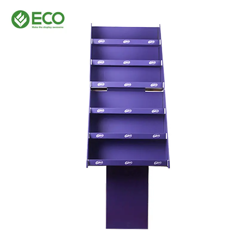 Corrugated Paper funko pop cardboard chocolate Floor Standing display stand Rack shelves Food Potato Snack cardboard display