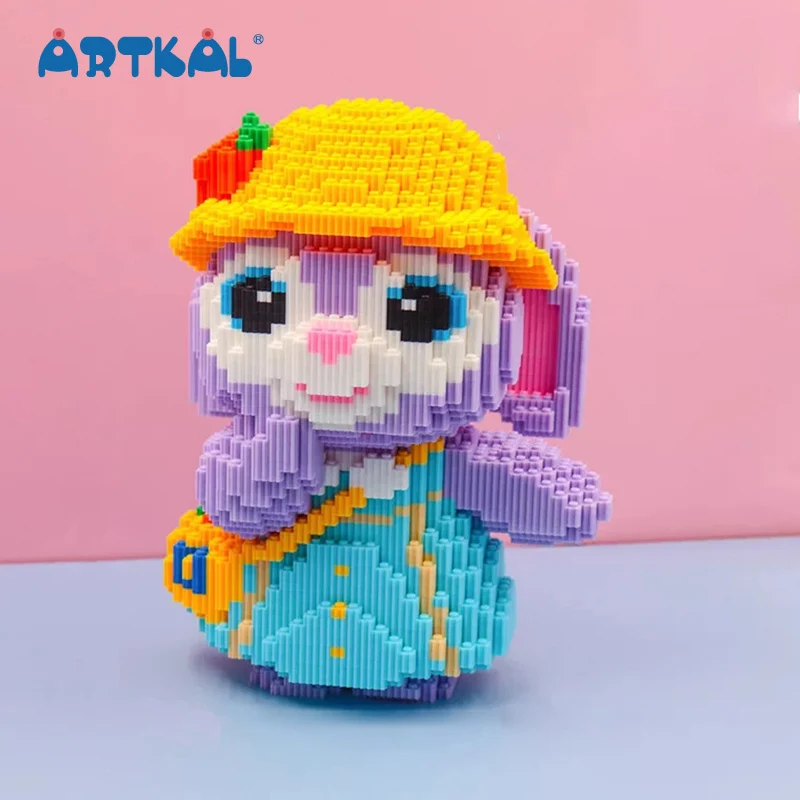 OEM Custom Color Brand Logo Building Sets For Adults Pink Peachtree Kumamoto Castle Castle Micro Mini Building Blocks