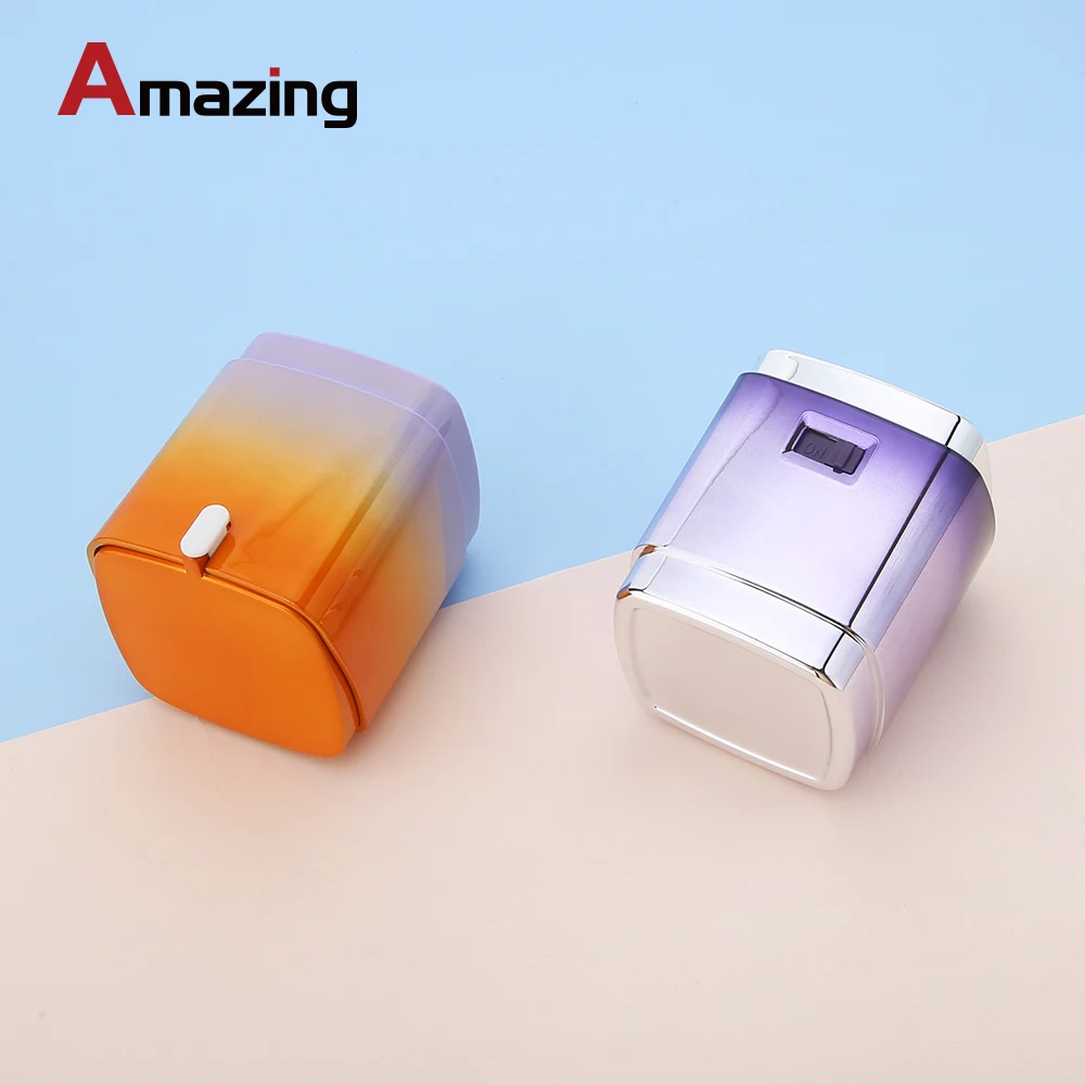 New Designed 50ml Square Lotion Pump Cream Bottle Double Walled Skin Care Packaging with Switch