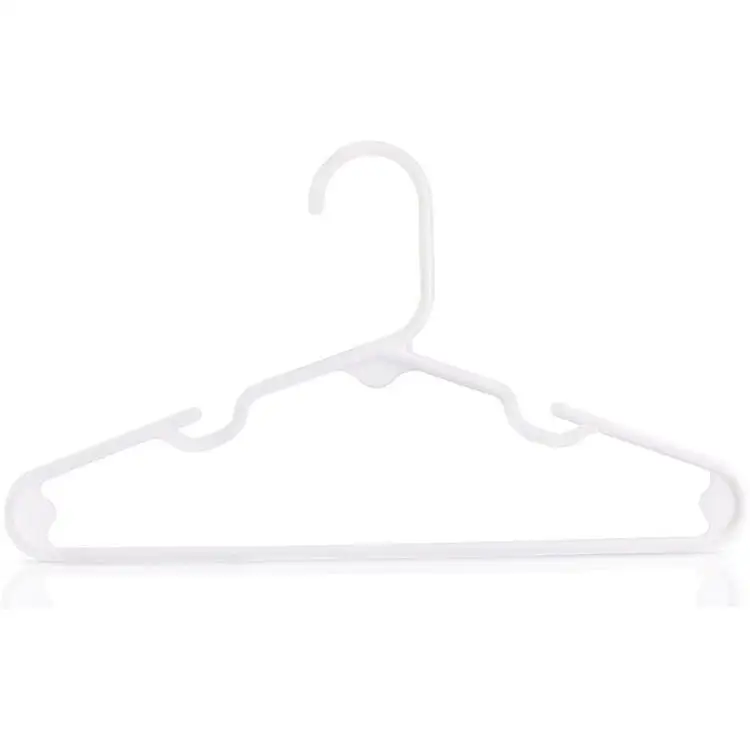Lightweight Space Saving Laundry Hangers Durable Plastic Clothes Hangers Black Hangers Pack of 20PCS