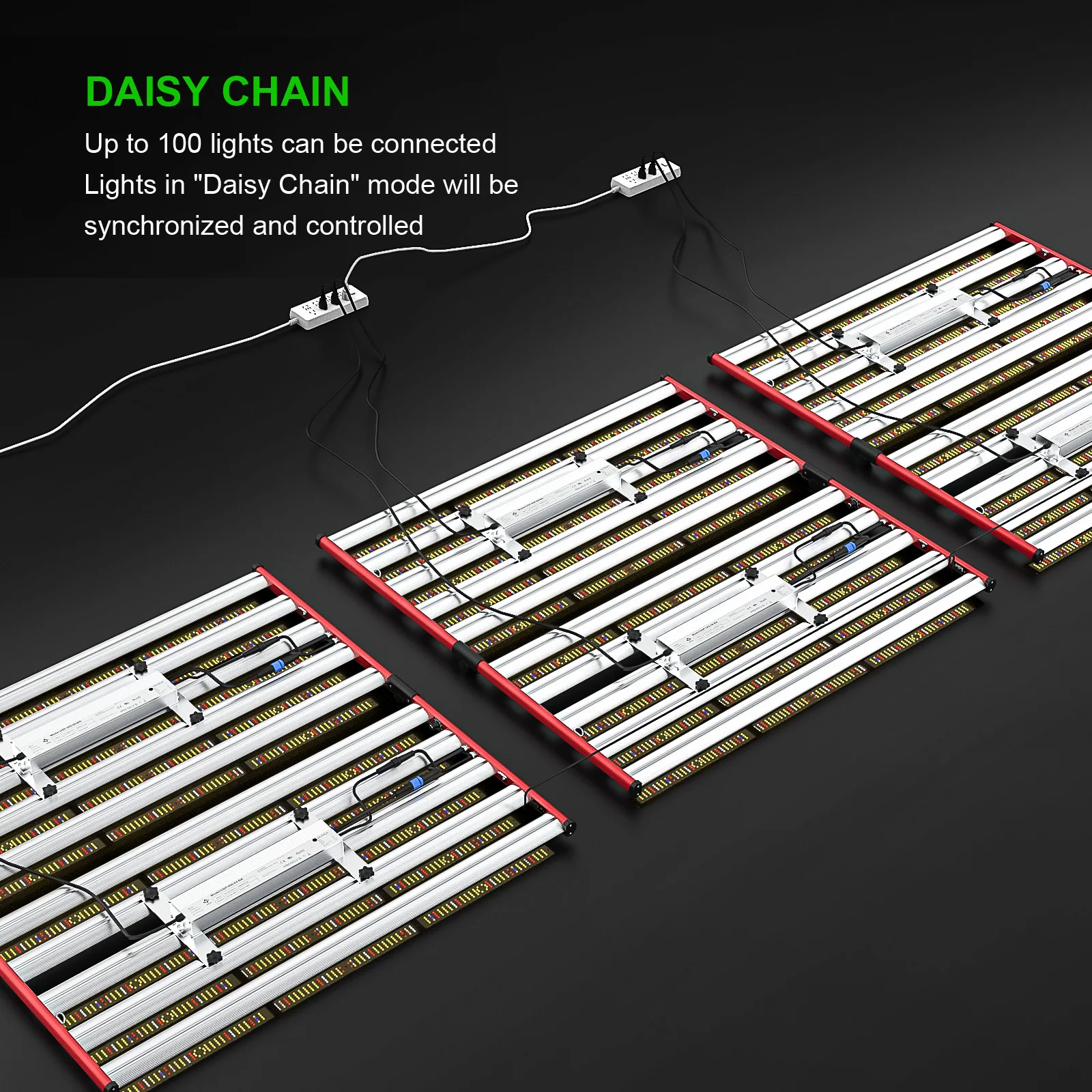 AGLEX Light 1000 Watt LED Grow Light for Indoor Plants with Samsung 2835 LED Strip Light Dimmable Foldable UV IR