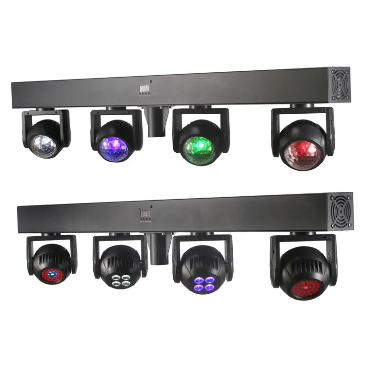 Professional  DJ Green Laser 4 Moving Head Beam Wash Ball RGBW LED  Light Bar