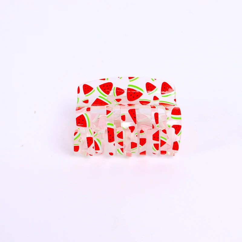 Newest selling Low Price Watermelon Pattern Cute Suitable For Little Girls Hair Claws Clips