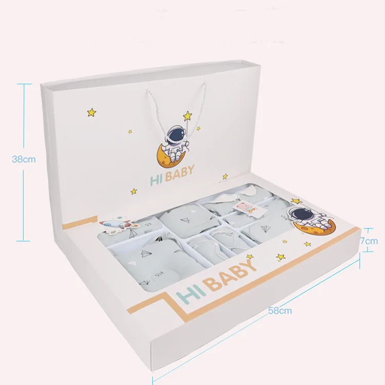22pcs New Born Bodysuit  Baby Clothes Gift Set  100% Cotton All Season Baby Clothes Set With Gift Box