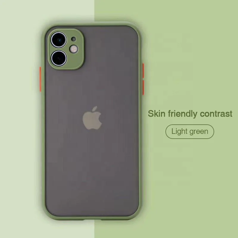 Shockproof Armor Matte Case For iPhone 13 Pro Max Bumper Clear Phone Case For iPhone 14 13 Pro Max Soft Silicon Matte Hard Cover