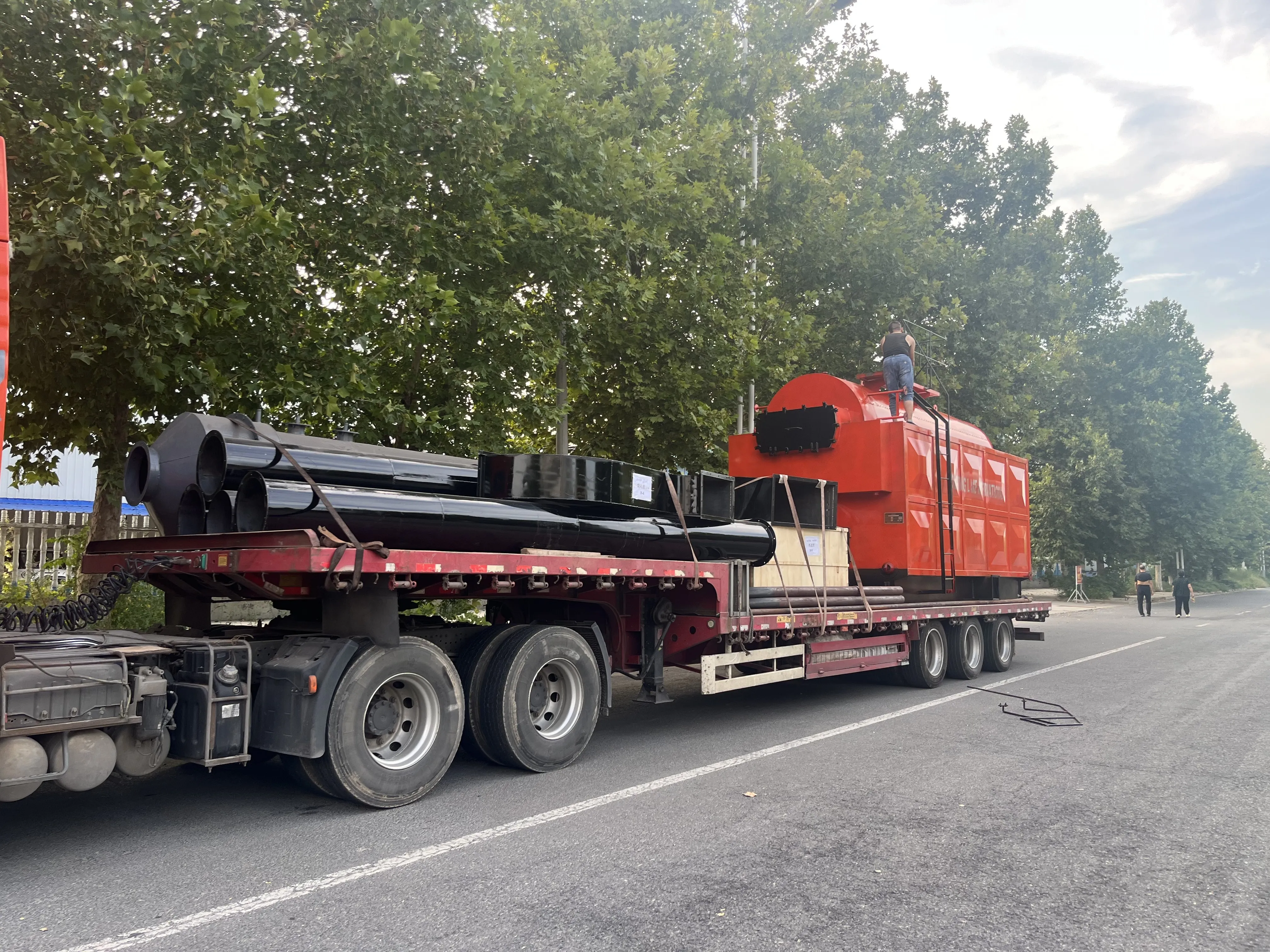 DZH 2 Ton 4 Ton 6 Ton Wood Coal Fired Steam Boiler Automatic Boiler