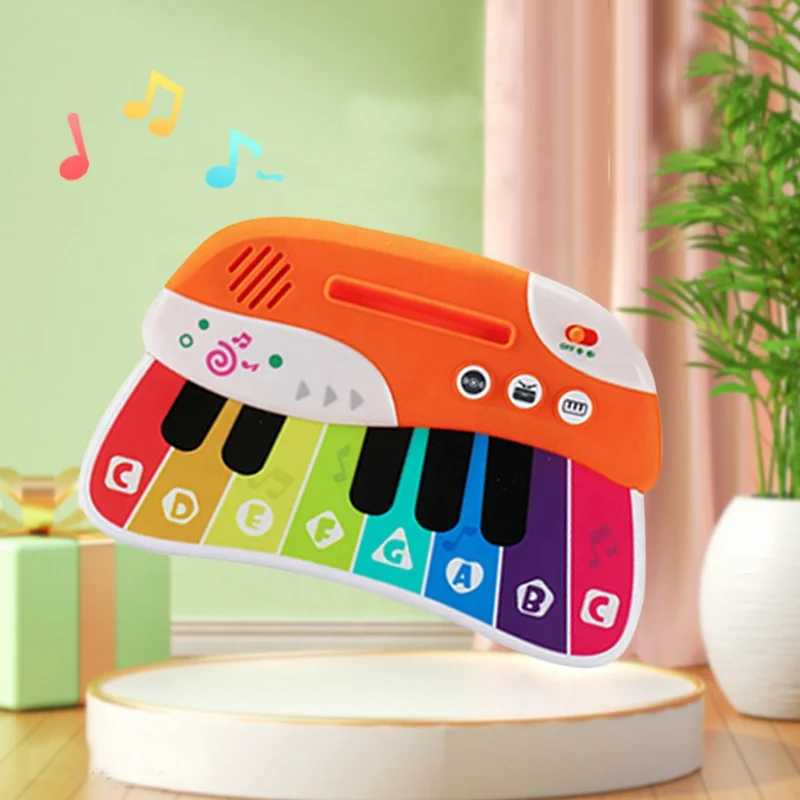 Kids electronic organ guitar toy set baby musical instrument touch sensing electric guitar organ toy for musical enlightenment