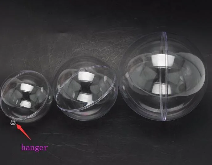 Hanging large hard plastic ball for christmas decoration