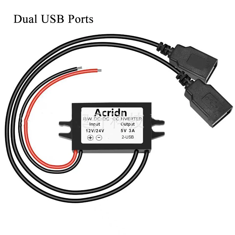 24V 12V к 5V USB модуль питания DC понижающий преобразователь
