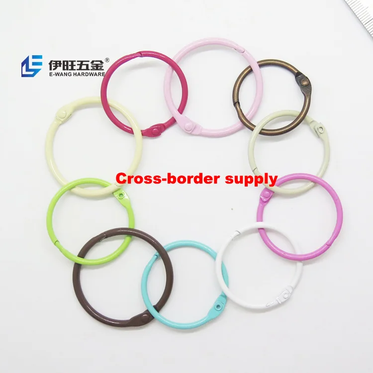 YIWANG цветные кольца для книг связывающие свободные скрапбукинга