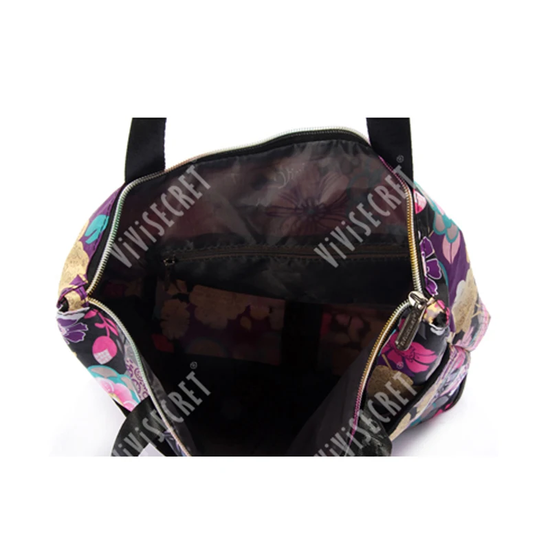 Custom polyester waterproof hand bag printing cartoon characters foldable reusable collapsible recycled shopping bag pattern