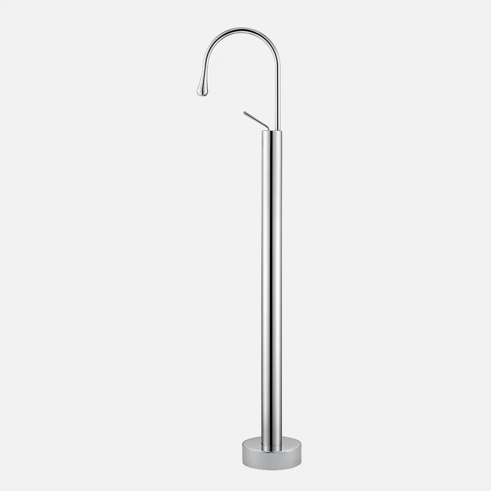 New Design Floor Mounted Matt Black Bathtub  Faucet with Shower Brass Hot and Cold Design Bathtub Faucet Bathroom Bathtub Faucet