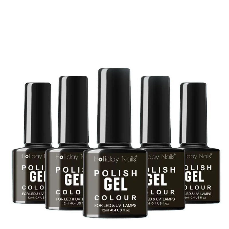 Holiday Nails  art products high quality 7ml soak off colorful gel varnish nail lacquer private label uv led nail gel polish