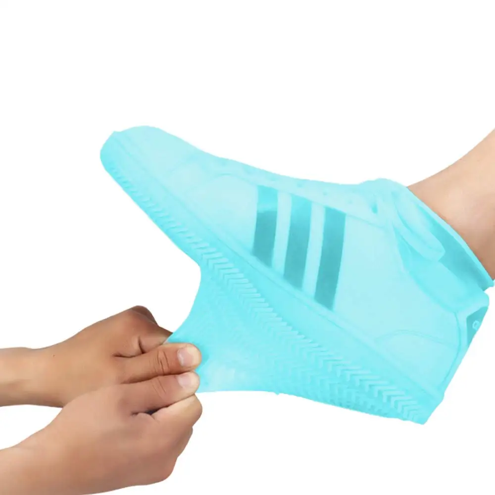 Wholesale Factory Hot Sale Silicon Protective Rain Shoes Cover Anti-slip Reusable Rubber Waterproof Silicone Shoe Cover