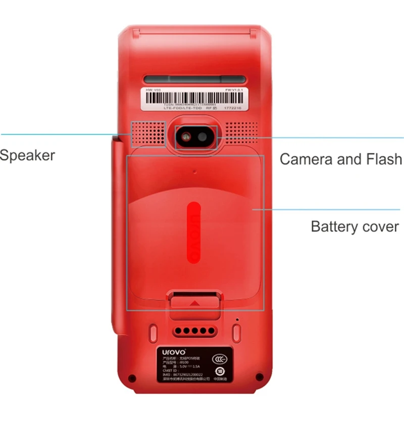 Urovo i9100 портативный мобильный android NFC/RFID POS-терминал для супермаркета