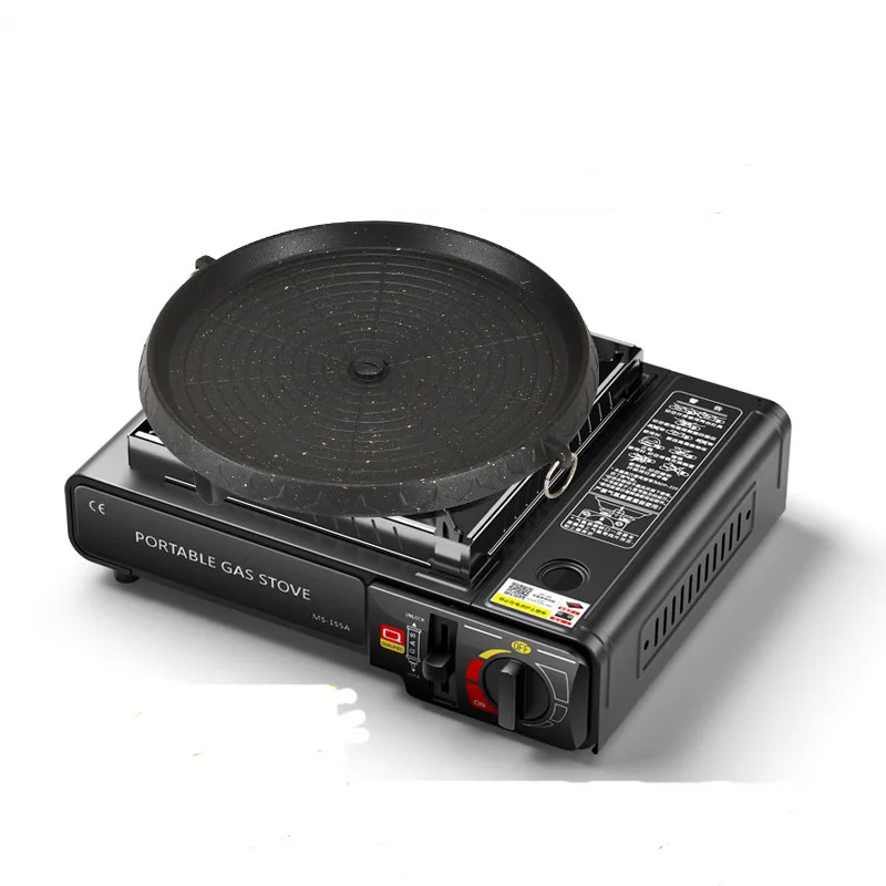Wholesale oem logo outdoor portable gas stove burner with free stand camping accessories manual gas stove