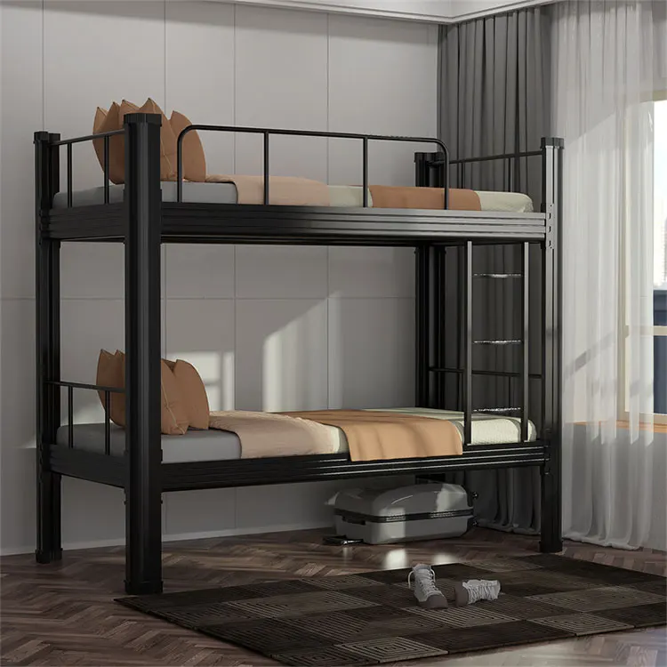 Manufacturer Customized Bed With Long Service Life Metal Double Bed