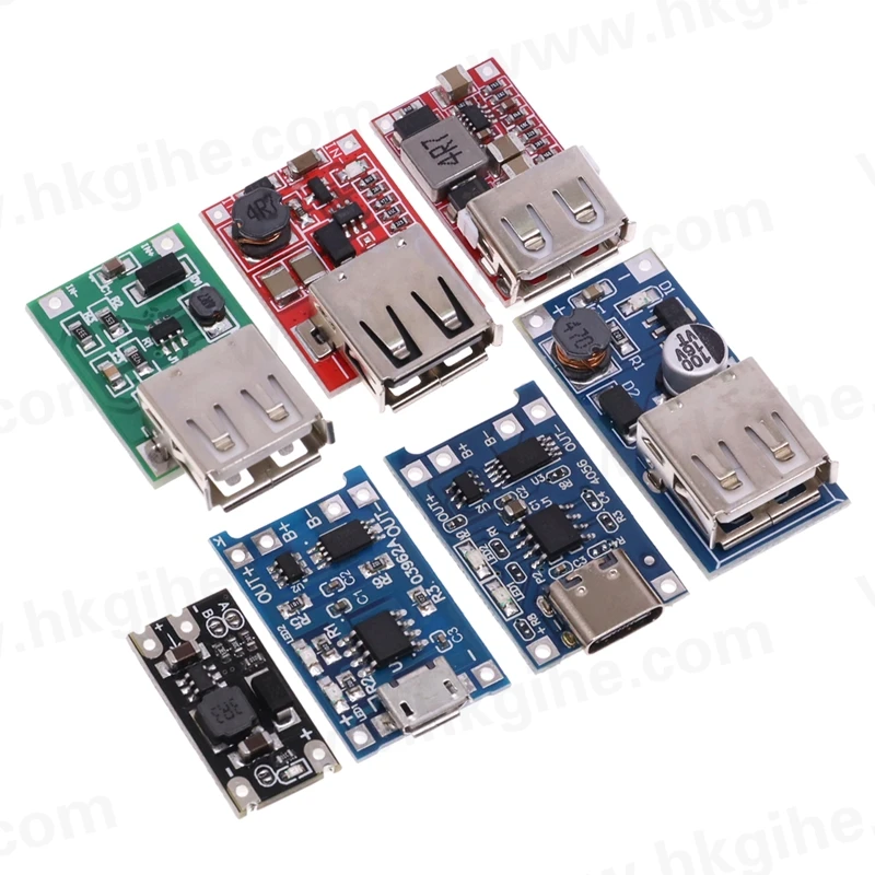 wholesale DC-DC Boost Buck Power Supply Down Module USB Output Charger Step Up Battery Board liter 5V 600MA 1A 1.5A 3A