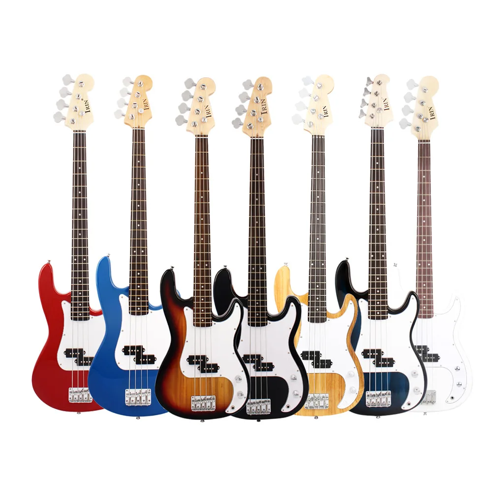 IRIN 4 String 20 Frets Electric Bass Guitar Maple Body Rosewood Fingerboard With Amp Bag Straps Bass Guitar Parts & Accessories