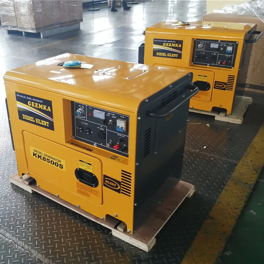  Резервный 192F двигатель 8kva бесшумный портативный дизельный