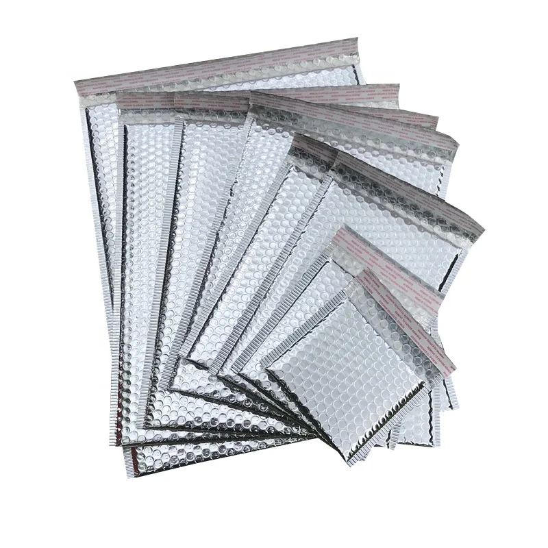 Metallic Silver Bubble Mailer Factory Customized Self Sealing Shipping Bags Insulated Metallic Bubble Mailer