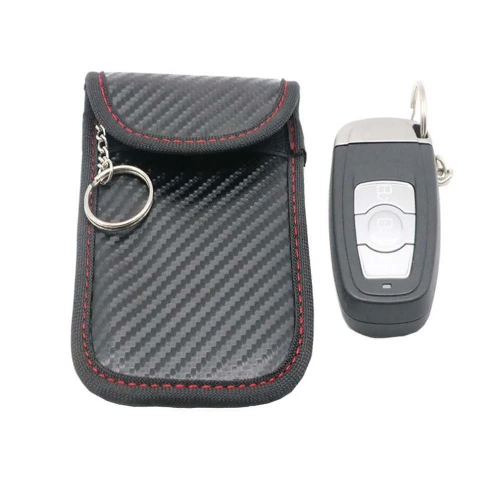 Factory Price Car Key Bag Signal Blocker Keyless Fob RFID Blocking Key Holder Organizer Pouch Car Key Wallet Key Case