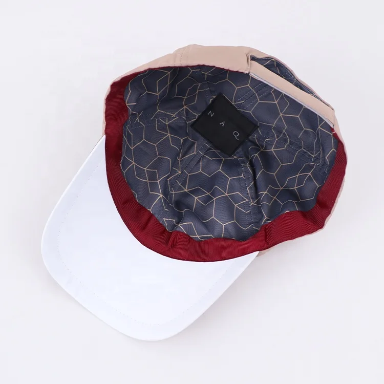 Qianzun sport material active hat side embroidered adjustable quick dry reflective blank 6 panel nylon custom baseball cap