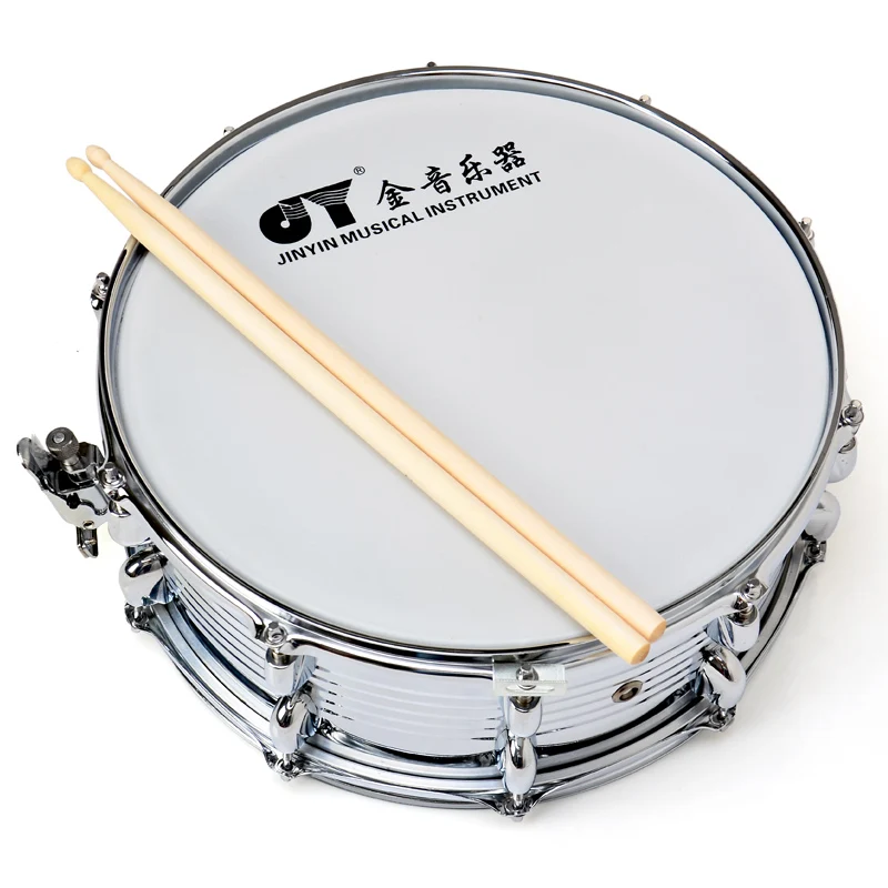 Genuine gold-tone snare drum standard 14 inch snare drum JYSD-E200 military band school band performance Snare drum