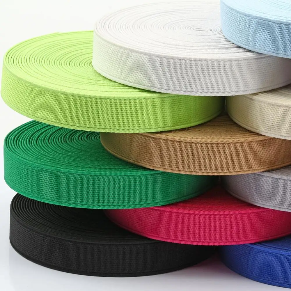 
Colorful Elastic Bands Rope Rubber Band 2cm Spandex Ribbon Sewing Lace Trim Waist Band Garment Accessory 