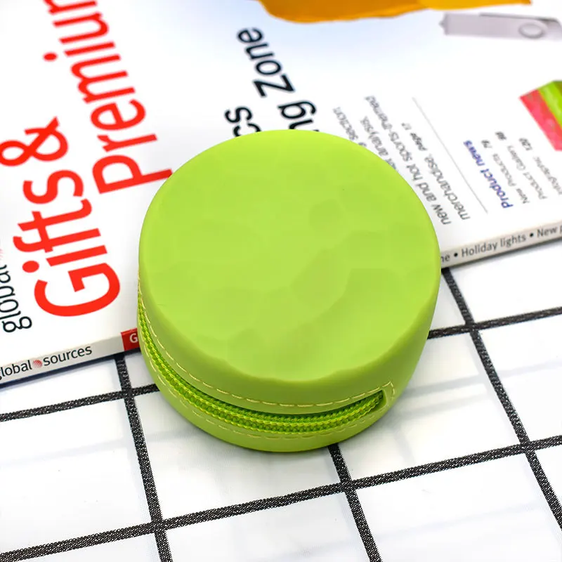 Wholesale Round Coin Bag Portable Waterproof Silicone Change Purse for Kids and Girls