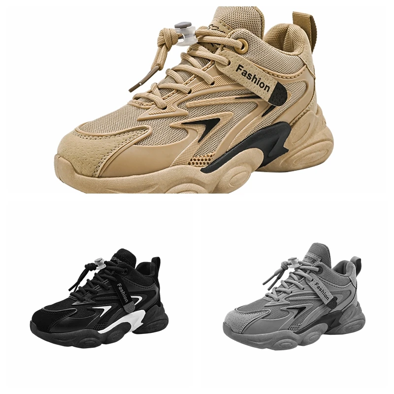 Fashion Sneakers Sport Black Shoes school children sneakers casual shoes basketball shoeS for kids boys