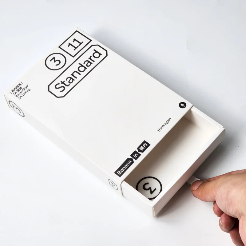 Custom White Paper Packaging Drawer Box Package with Logo Printing and Packaging accessories