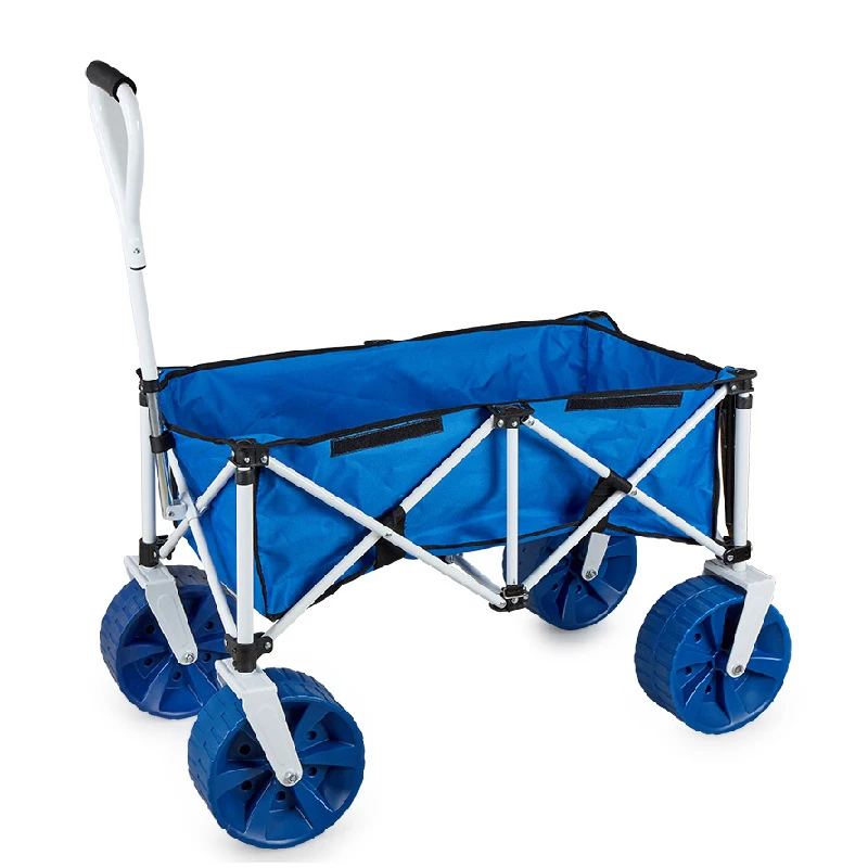 Folding Outdoor Patio Garden Beach Wagon Cart Trolley Collapsible Garden Cart