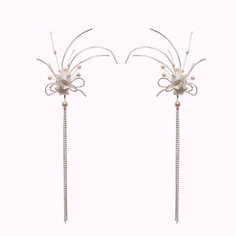 Hair Combs Handmade Leaves Crystal Hair Comb Wedding Head Jewelry