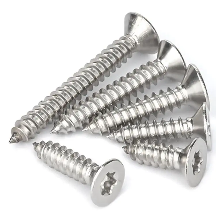 M3M4M5 Countersunk Head Internal Plum Screw stainless steel Torx Screw and Bolt