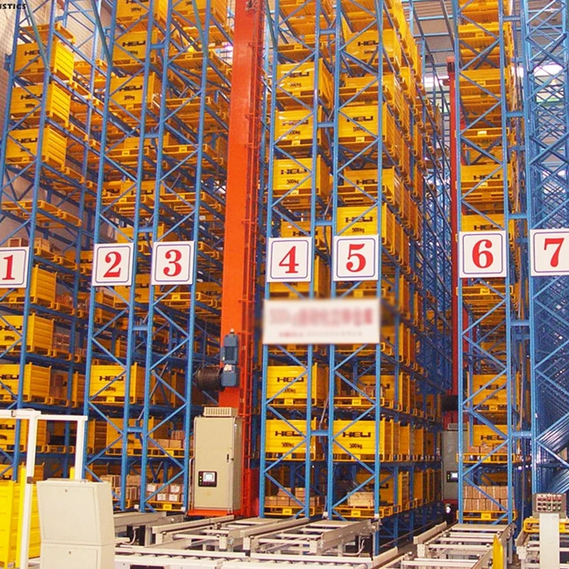 Multi level Rack ASRS Warehouse Robot Storage Retrieval Picking System Asrs Racking System with Stacking Crane