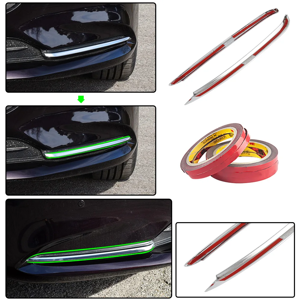 ABS Car Front Head Fog Light Lamp Eyebrow Cover Trim Decorative Exterior Accessories Body Kits For Mazda 6 Atenza 2020