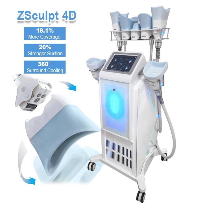 Clatuu Alpha 7 ручек Zsculpt 4D холодный тело скульптурирование похудение 360 крио жира замораживание машина