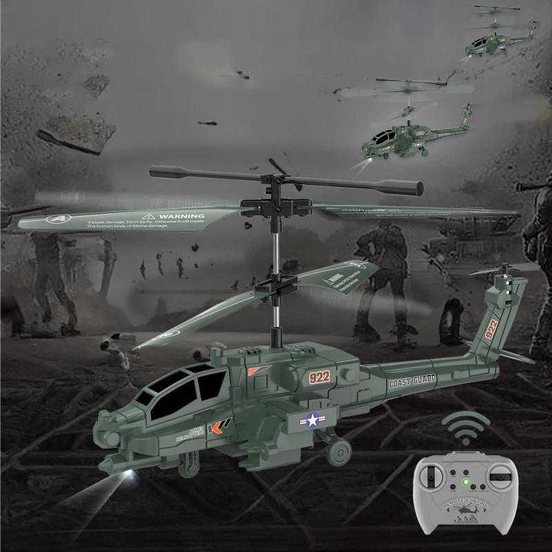 LONGXI 922 military rc helicopter radio control aircraft remote control Apachi model airplane toy for kids