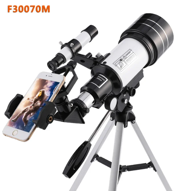 Telescope for Kids 70mm Aperture (15X-150X) Child Astronomical Telescope for Kids Adults Beginners with Smartphone Adapter
