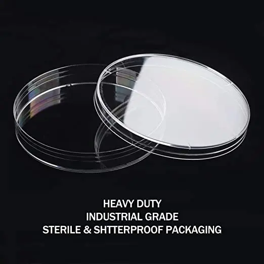 Lab Petri Plates with Lids Clear Tissue Culture Plate for Lab Use