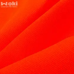 FR антистатический непромокаемым ламинированным флис ткань из высоко-видимая оранжевого цвета