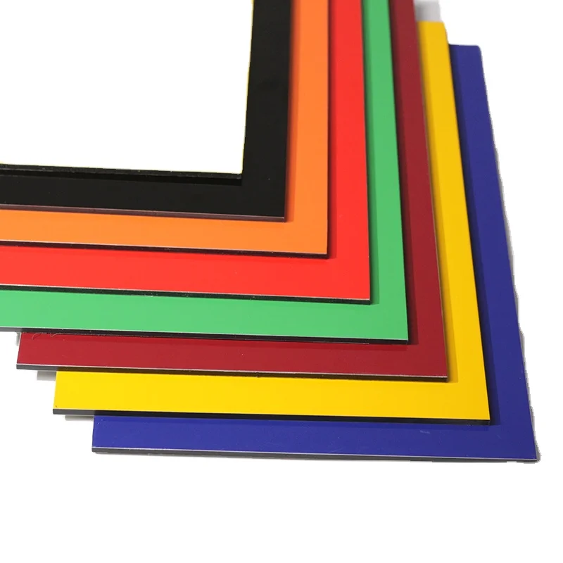 Chinese Manufacturer Modern Design PVDF PET Frosted Aluminum Composite Panel for Exterior and Interior Walls of Houses