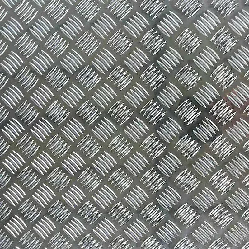 2023 New Factory supply China supplier 3xxx 5 bar embossed aluminum tread sheet plate with blue plastic film