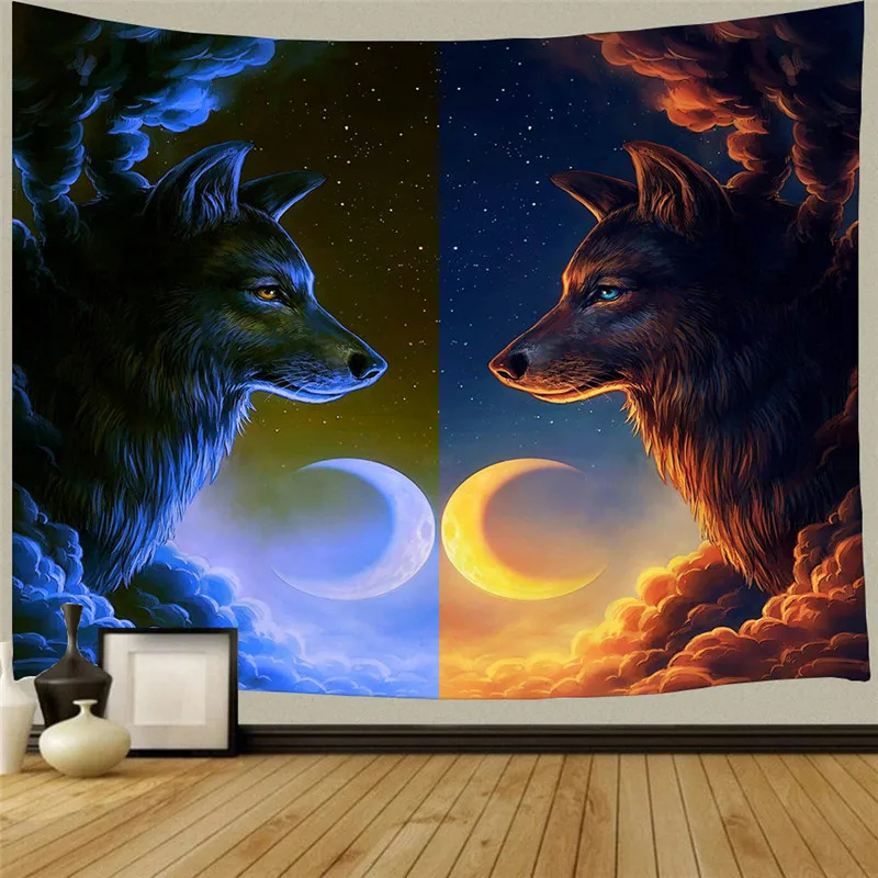 Siberian Wolf ~ Cross-border Amazon Nordic Song of Ice and Fire Wolf totem wall decoration tapestry hanging cloth