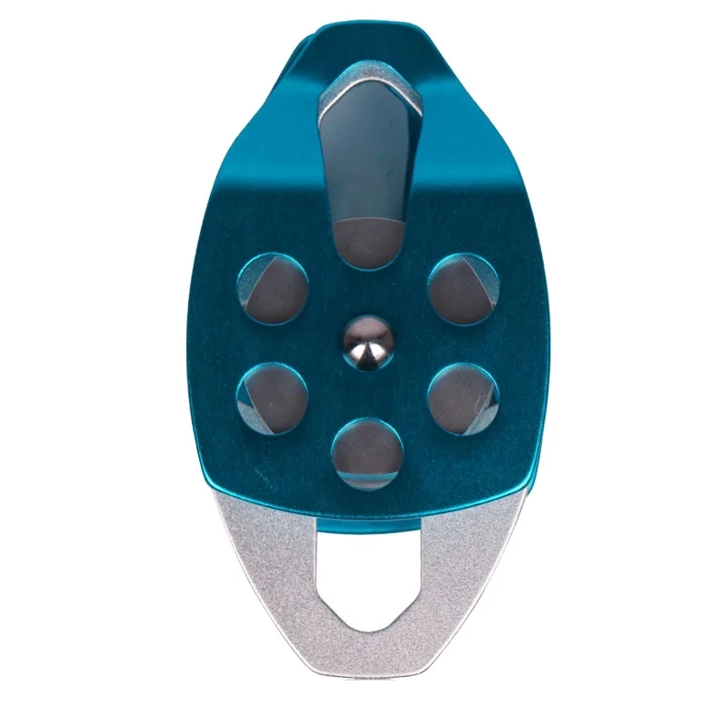 30KN rock climbing rescue pulley Outdoor work movable double sheave pulley